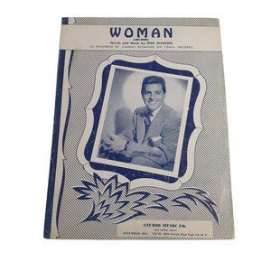 Vintage Sheet Music Woman Uh Huh 1953 Johnny Desmond Piano Voice Easy Listening